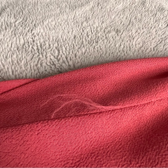 Madewell Button-Front Crepe Shift Easy Dress Rose Pink Small Sz S - Picture 7 of 12